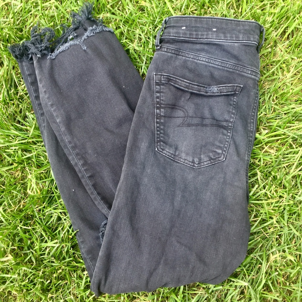 Grey Slim Straight AE Jeans